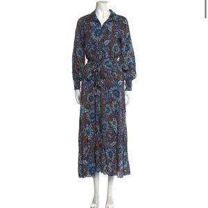 Misa Los Angeles Long Sleeve Rope Dress, Floral.